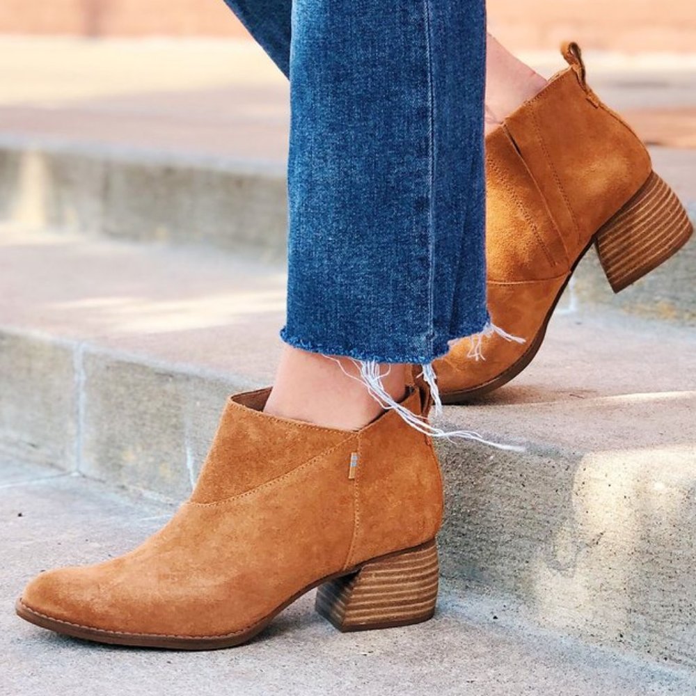 TOMS Suede Ankle Booties